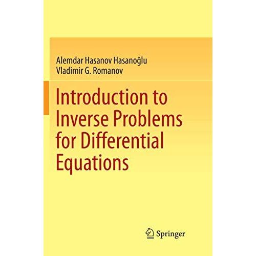 Introduction To Inverse Problems For Differential Equations    Format Broch 