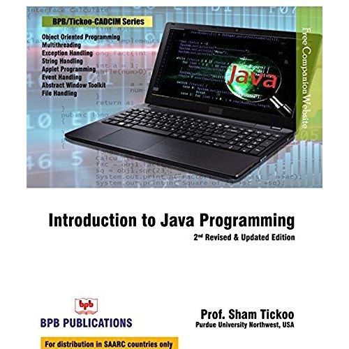 Introduction To Java Programming   de Sham Tickoo/TIET  Format Broch 