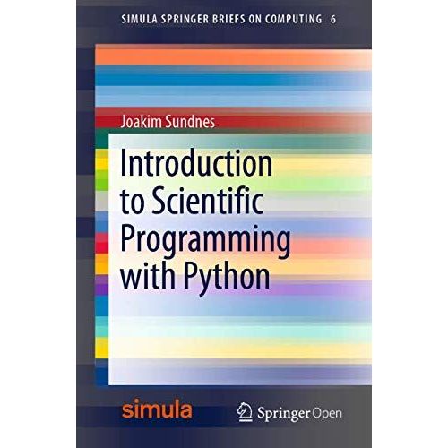 Introduction To Scientific Programming With Python    Format Broch 