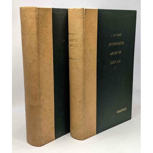 Inventaire Des Archives De La Ville De Louvain - 4 Tomes En 2 Volumes: T1: Introduction + T1: Numros 1  3808 + T2: Numros 3809  10278 + T3: Numros 10279  12131 - Supplment-Table   de Joseph Cuvelier 