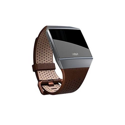 Fitbit Perforated Leather Band - Bracelet De Montre Pour Montre Intelligente - Petit - Cognac - Pour Fitbit Ionic