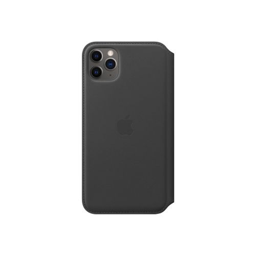 Apple Folio - tui  Rabat Pour Tlphone Portable - Cuir - Noir - Pour Iphone 11 Pro Max