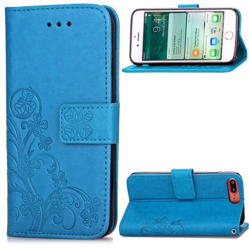Iphone 7 Plus Coque, Saturcase Lucky Clover Pu Cuir Magntique Flip Portefeuille Support Porte-Carte Coque Housse tui Pour Apple Iphone 7 Plus 5.5