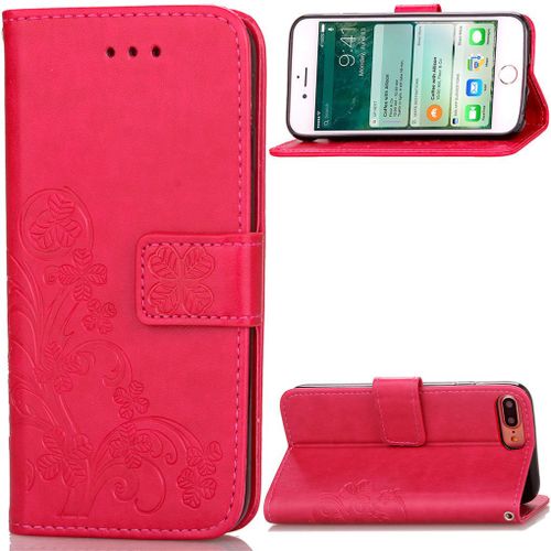 Iphone 7 Plus Coque, Saturcase Lucky Clover Pu Cuir Magntique Flip Portefeuille Support Porte-Carte Coque Housse tui Pour Apple Iphone 7 Plus 5.5