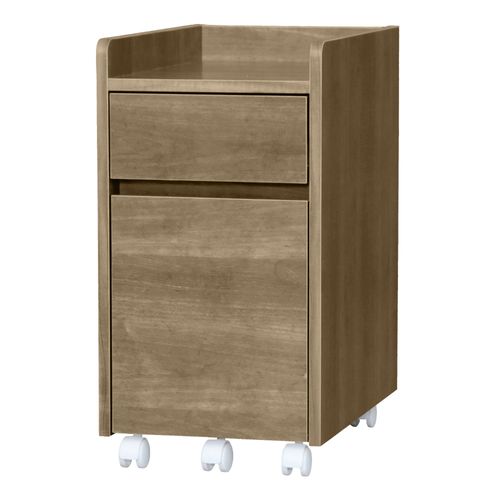 Iris Ohyama, Armoire De Rangement En Bois Avec tagres, Modulable,Bureau, Salon, Chambre - Cx-2 , L60.2 X P29.8 X H8 Cm, Chne Gris
