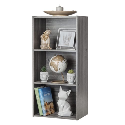 Iris Ohyama, Armoire En Bois Avec tagres, Modulable,Bureau, Salon, Chambre - Cx-23c, L89.2 X P30.2 X H10.2 Cm, Chne Blanc