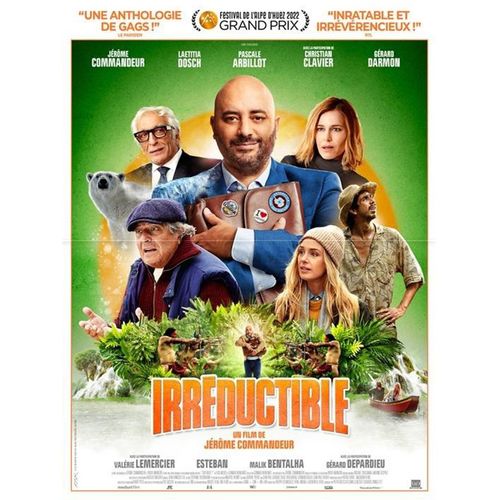 Irrductible - Vritable Affiche De Cinma Plie - Format 40x60 Cm - De Jrme Commandeur Avec Christian Clavier, Grard Darmon, Manon Maindivide, Laetitia Dosch, Pascale Arbillot - 2022