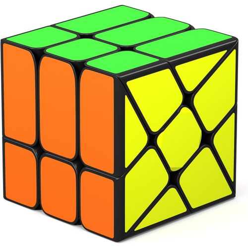 Irrgularits Speed Cube Magique Cube de Vitesse, Lisse Magic Cube pour et Utilisateurs Avancs, Festivals Cadeau pour Enfants Les Adolescents Adultes(Windmill Cube)