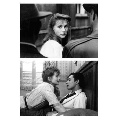 Isabelle Huppert - Une Affaire De Femmes - 2 Photos De Presse - Format 13x18 Cm - De Claude Chabrol Avec Isabelle Huppert, Franois Cluzet, Marie Trintignant, Nils Tavernier, Dominique Blanc - 1988