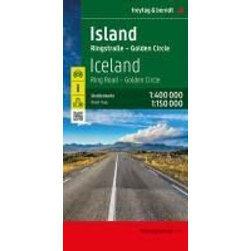 Island, Straenkarte 1:400.000, Freytag & Berndt    Format Carte Plan 