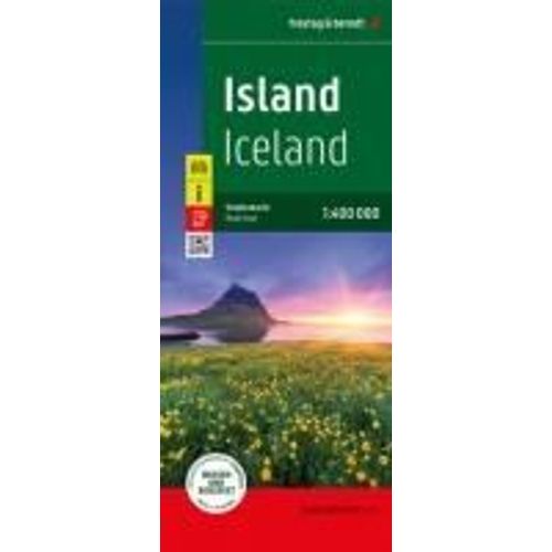 Island, Straenkarte 1:400.000, Freytag & Berndt, Softcover    Format Carte Plan 