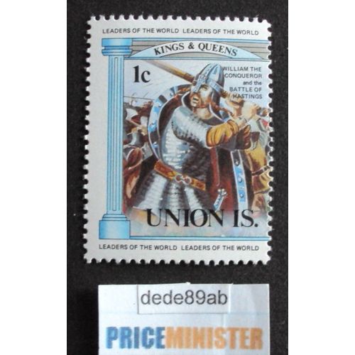 Islande..  1c Union Is . Kings & Queens : William The Conqueror And The Battle Of Hastings . Oblitr Used Stamp.
