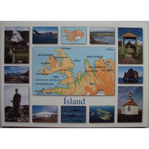 Islande..  Iceland,Island..   Cartographie Et Multi-Vues .