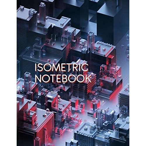 Isometric Notebook Grid Graph Paper 3d Triangular Paper Composition