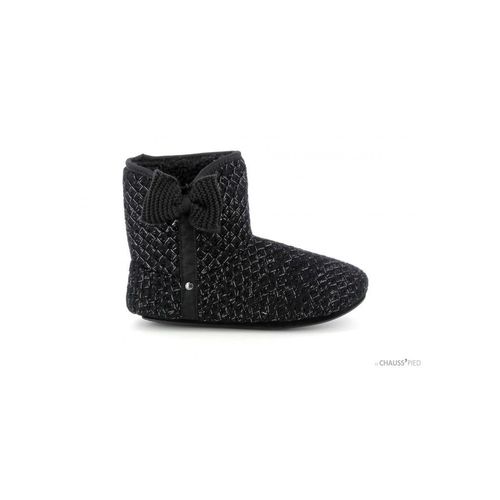 Isotoner Chaussons Femme Lurex Noir 97169 - 39