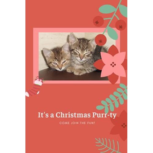 It's A Christmas Purr-Ty Come Join The Fun!: Journal And Notebook For Girls - With Lined Pages, Perfect For Journal, Doodling, Sketching And Notes Paperback   de unknown  Format Broch 
