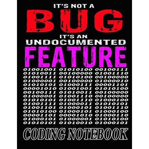 It's Not A Bug, It's An Undocumented Feature: Coding Notebook. Practice Writing Code And Become A Master! For Beginners, Professionals, Kids, Students.   de Frame, Limited Time  Format Broch 