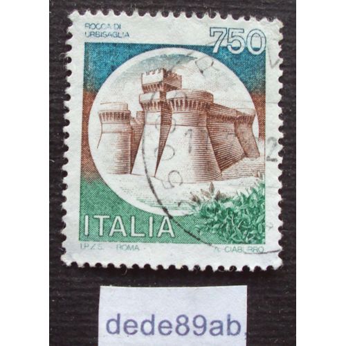 Italie..  (750) Italia : Chteau,Castello Rocca Di Urbisaglia . Oblitr Used Stamp.