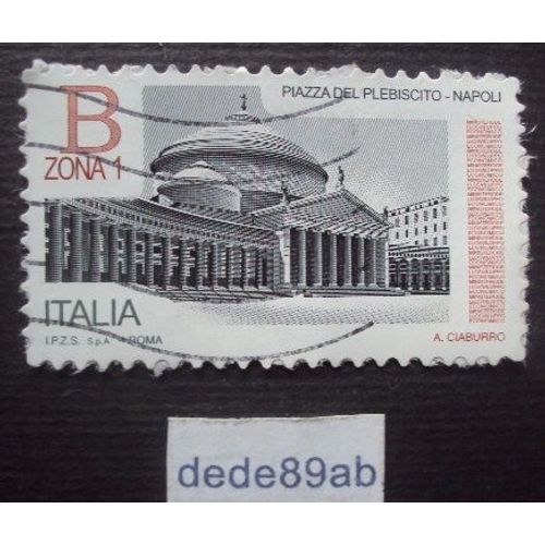 Italie .. Piazza Del Plebiscito - Napoli . Oblitr Used Stamp .