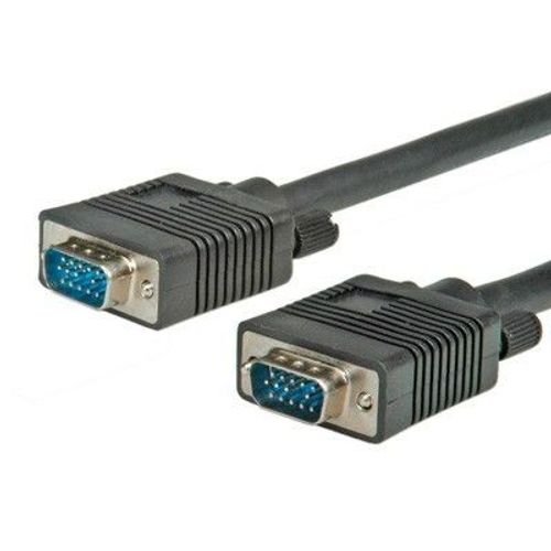 ITB Cavo VGA D-Sub 6m Maschio/Maschio Nero per Computer e Monitor