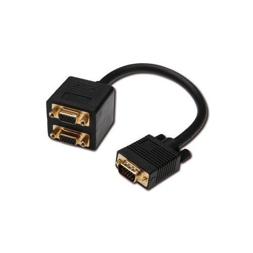 ITB SOLUTION ITB 0.2 M DA VGA A 2X VGA MASCHIO/FEMMINA NERO