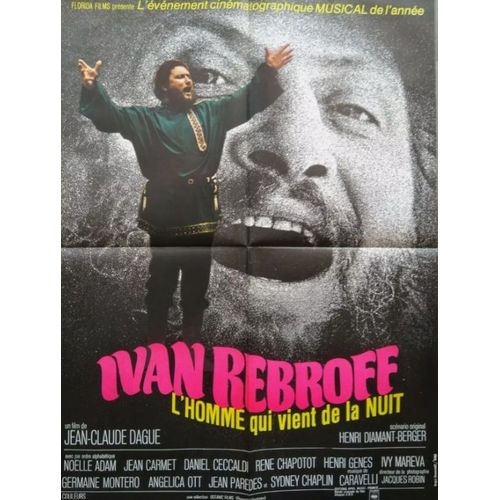 Ivan Rebroff, L'homme Qui Vient De La Nuit - Affiche Originale De Cinma - Format 60x80 Cm - Un Film De Jean-Claude Dague Avec Nolle Adam, Jean Carmet, Rainer Basedow - Anne 1971