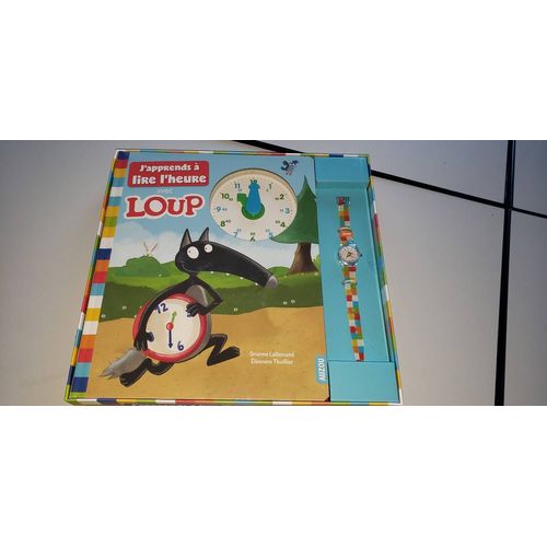 J'apprends  Lire L'heure Avec Loup - Avec Une Montre   de Lallemand Orianne  Format Album 
