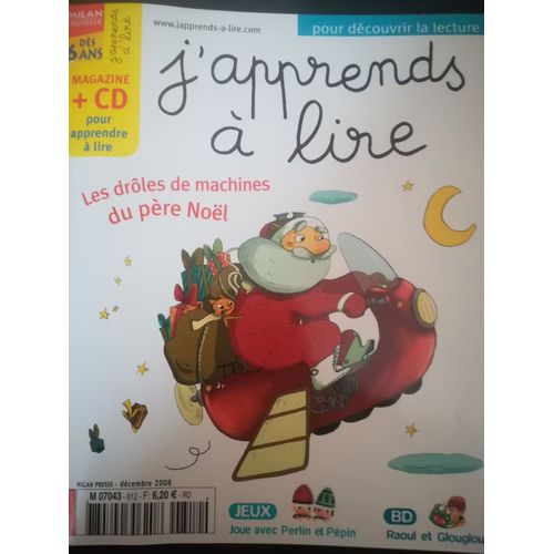 J'apprends  Lire - Magazine + Cd - Ta Grande Histoire : Les Drles De Machines Du Pre Nol - A Partir De 6 Ans