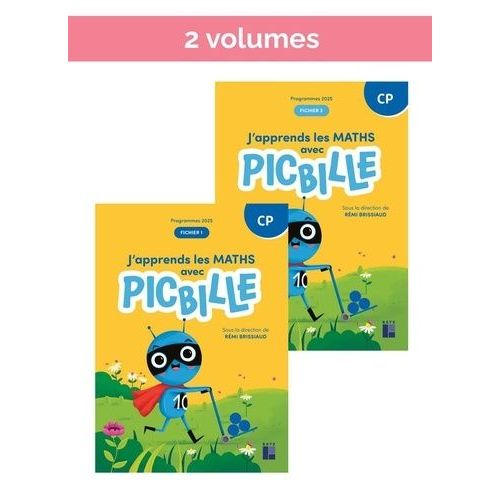 J'apprends Les Maths Avec Picbille Cp - Fichier En 2 Volumes    Format Beau livre 
