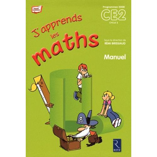 J'apprends Les Maths Ce2 - Manuel + Fichier D'activits, Programmes 2008   de Brissiaud Rmi  Format Pack 