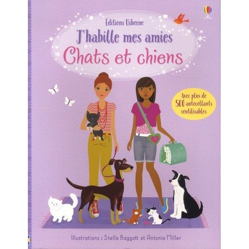 Chats Et Chiens - Avec Plus De 500 Autocollants Rutilisables    Format Beau livre 