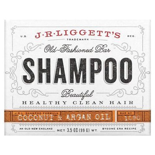 J.R. Liggett's Barre De Shampooing  L'ancienne, Huile De Noix De Coco Et D'argan, 99 G