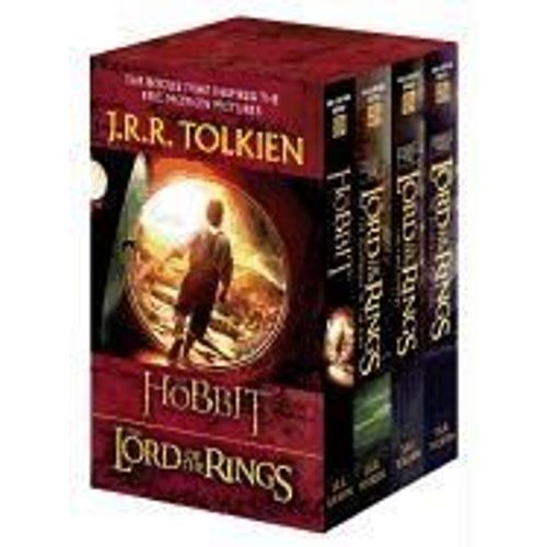 J.R.R. Tolkien 4-Book Boxed Set: The Hobbit And The Lord Of The Rings (Movie Tie-In): The Hobbit, The Fellowship Of The Ring, The Two Towers, The Retu   de j.r.r. tolkien  Format Poche 