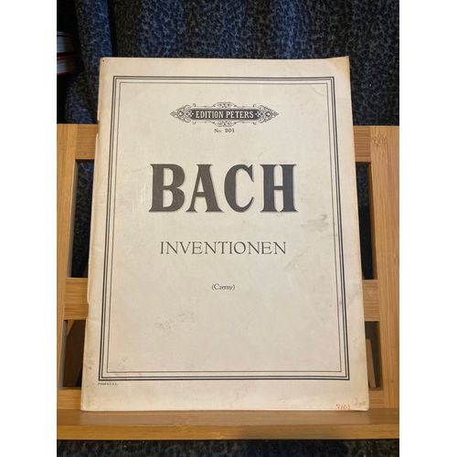 J.-S. Bach Inventions Et Sinfonia Pour Clavier Partition Czerny Ed. Peters 201