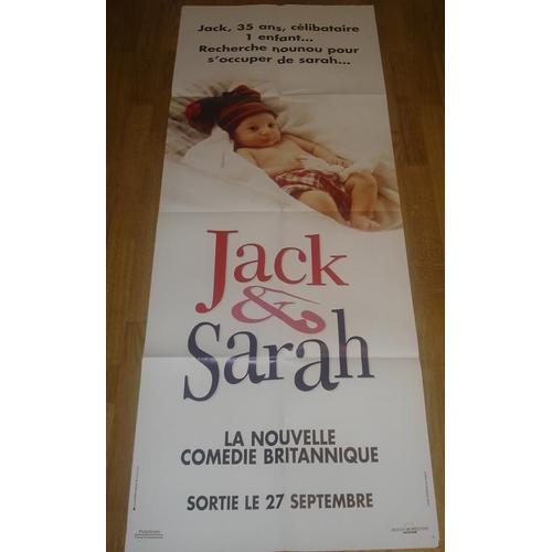 Jack & Sarah - Affiche Originale De Cinma - Format 60x160 Cm - Un Film De Tim Sullivan Avec Richard E. Grant, Samantha Mathis, Judi Dench, Ian Mckellen - Anne 1995