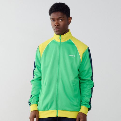 Jacket Fz Tracktop Adicolor Vert/Jaune Adidas Originals - Vert/Jaune - L