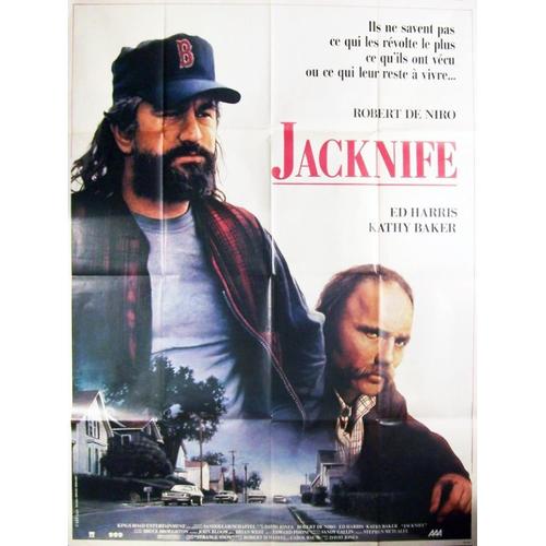 Jacknife - Vritable Affiche De Cinma Plie - Format 120x160 Cm - De David Hugh Jones Avec Robert De Niro, Ed Harris, Kathy Baker - 1989