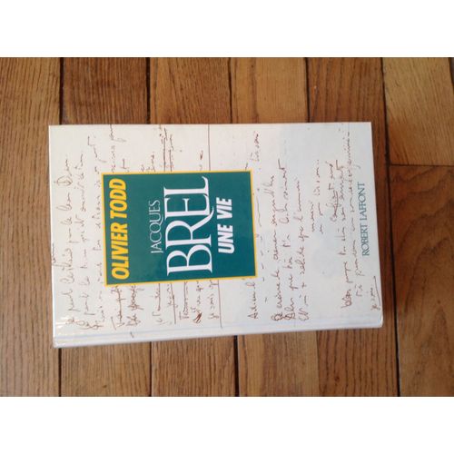 Jacques Brel Une Vie   de Olivier TODD  Format Beau livre 