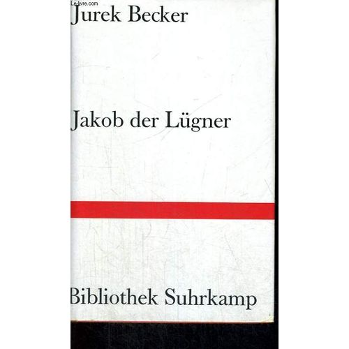 Jakob Der Lgner   de Jurek Becker  Format Cartonn 