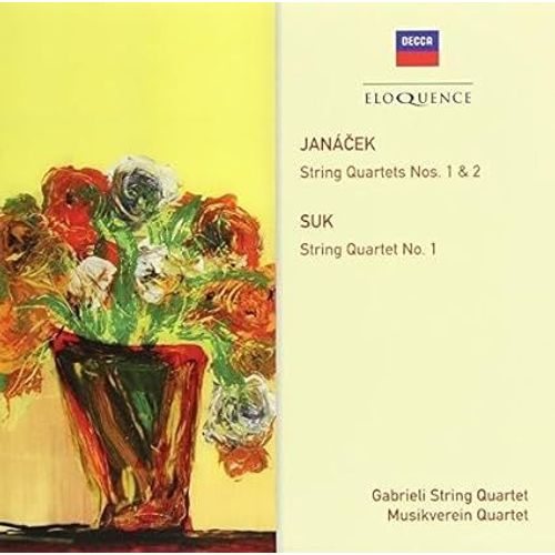 Janacek : Quatuors 1 & 2 , Gabrieli String Quartet ; Suk : Quatuor 1, Musikverein Quartet - 