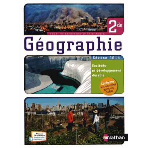 Gographie 2e - Livre De L'lve   de Janin Eric  Format Beau livre 