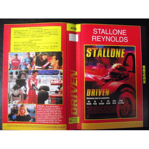 Jaquette du film.driven.(2001).réalisation.renny harlin avec sylvester stallone,burt reynolds
