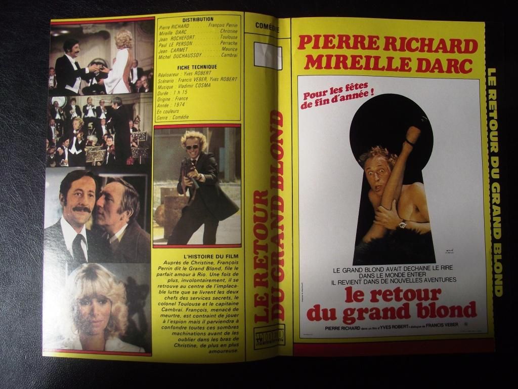 Jaquette Du Film Le Retour Du Grand Blond 1974 Realisation Yves Robert Avec Pierre Richard Mireille Darc Jean Rochefort Paul Le Person Jean Carmet Rakuten