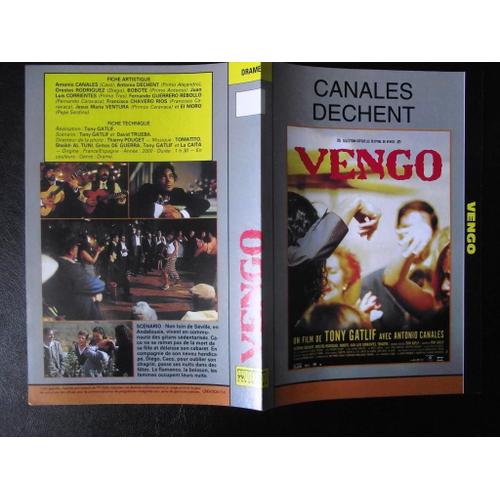 Jaquette Du Film.Vengo(2000).Ralisation.Tony Gatlif Avec Antonio Canales,Antonio Dechent,Orestes Rodriguez,Bobote