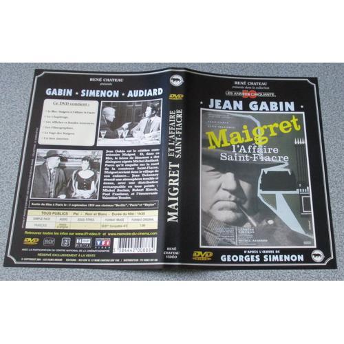 Jaquette dvd Maigret et l' Affaire Saint-Fiacre - film avec Jean Gabin ...