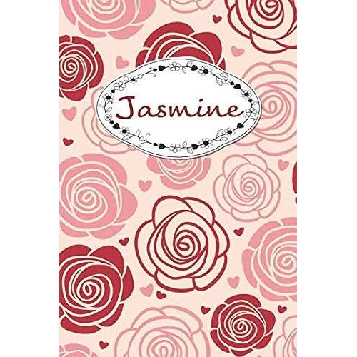 Jasmine: Personalised Notebook / 120 Pages / Dot Grid / Perfect For Journaling And Writing Notes.   de Notebooks, Rose Cover  Format Broch 