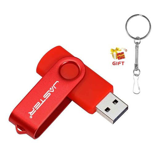 JASTER-Cl USB 2.0 avec gratuit,cl USB tanche,gravure laser,cl USB,cl USB,4 Go,8 Go,JOGift- Rouge-4GB-D