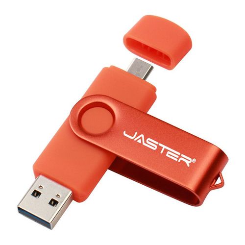 JASTER-Cl USB 2.0 OTG pour smartphone,tablette,PC,4 Go,8 Go,16 Go,32 Go,64 Go,interface micro procureur,capacit - Orange-4 GO
