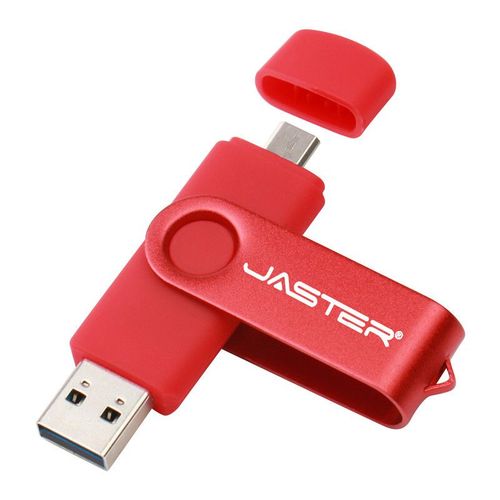 JASTER-Cl USB 2.0 OTG pour smartphone,tablette,PC,4 Go,8 Go,16 Go,32 Go,64 Go,interface micro procureur,capacit - Red-16 GO-D