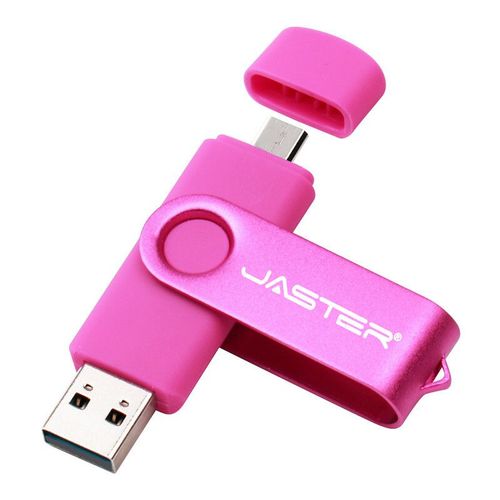 JASTER-Cl USB 2.0 OTG pour smartphone,tablette,PC,4 Go,8 Go,16 Go,32 Go,64 Go,interface micro procureur,capacit relle - Type Pink-8 GO
